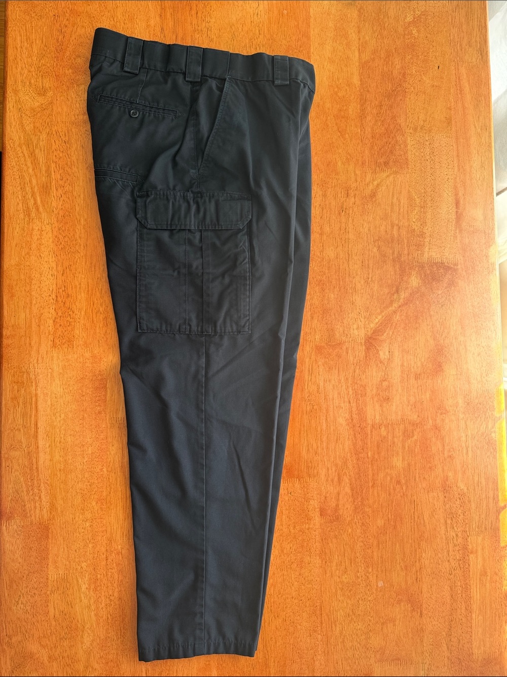 Men's 36x30 5.11 Tactical Class B PDU duty pants in Dark Navy Style # 34371